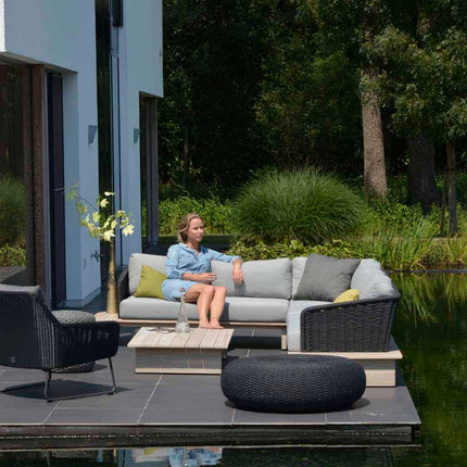 4 Seasons Outdoor Macaron salontafel 95 cm Ø grijs