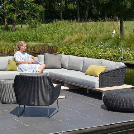 4 Seasons Outdoor Macaron salontafel 95 cm Ø grijs