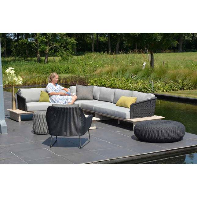4 Seasons Outdoor Macaron salontafel 95 cm Ø antraciet