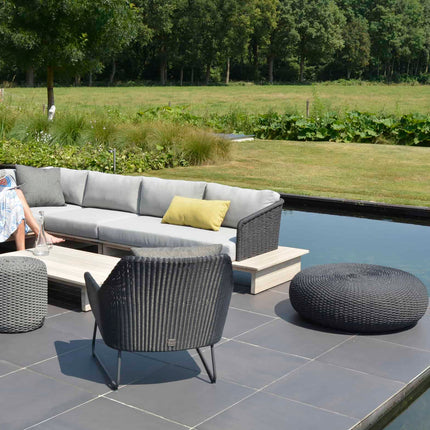 4 Seasons Outdoor Macaron salontafel 95 cm Ø grijs