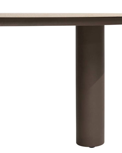 4 Seasons Outdoor Allora dining stoel terre + Arizona tafel keramisch blad 160 Ø cm