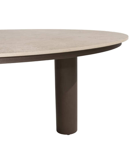 4 Seasons Outdoor Allora dining stoel terre + Arizona tafel keramisch blad 160 Ø cm