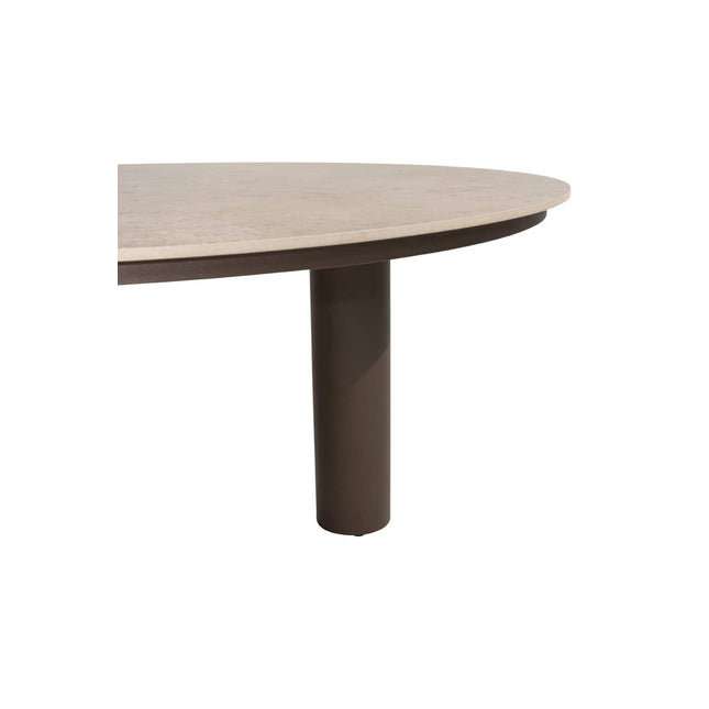 4 Seasons Outdoor Arizona tafel keramisch blad kiezel-vorm 240 x 120 cm