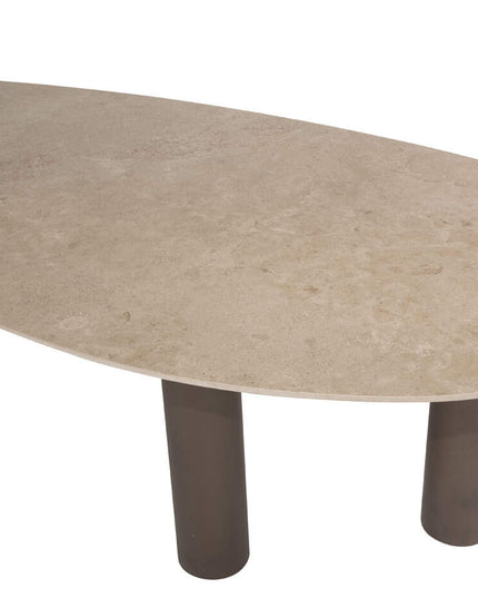 4 Seasons Outdoor Montera Dining + Arizona Tisch Keramikblatt Kieselform