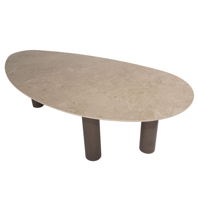 4 Seasons Outdoor Montera Dining + Arizona Tisch Keramikblatt Kieselform