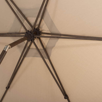 4 Seasons Outdoor Azzurro 300 cm. Ø beach met wenge frame
