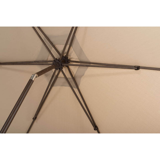4 Seasons Outdoor Azzurro 300 cm. Ø beach met wenge frame