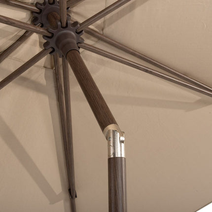 4 Seasons Outdoor Azzurro 300 cm. Ø beach met wenge frame