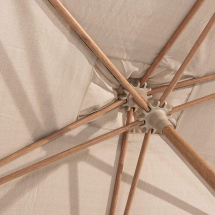 4 Seasons Outdoor Azzurro 200 x 300 cm. Sand mit Holz -Look -Rahmen