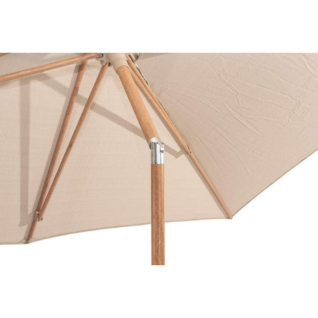 4 Seasons Outdoor Azzurro 300 cm. Ø zand met houtlook frame
