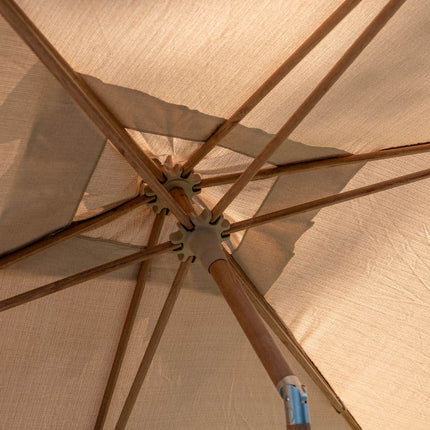 4 Seasons Outdoor Azzurro 200 x 300 cm. Sand mit Holz -Look -Rahmen