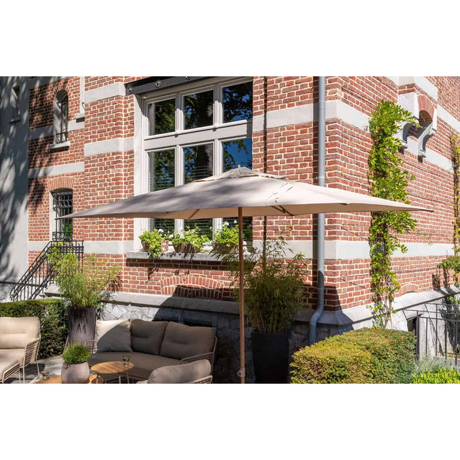 4 Seasons Outdoor Azzurro 200 x 300 cm. zand met houtlook frame