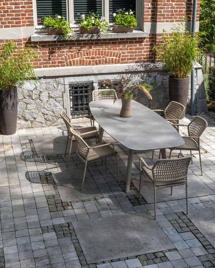 Taste 4SO Barista dining latte + Manolo tafel latte met geprint keramiek tafelblad 240 cm