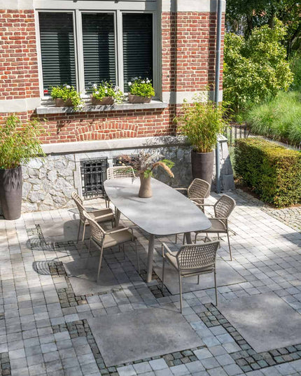 Taste 4SO Barista dining latte + Manolo tafel latte met geprint keramiek tafelblad 240 cm