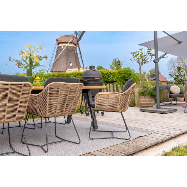 Taste 4SO Belmond dining naturel + Prado tafel 130 Ø cm