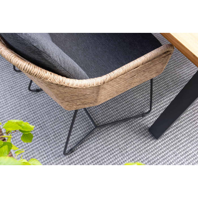 Taste 4SO Belmond dining naturel + Prado tafel 130 Ø cm