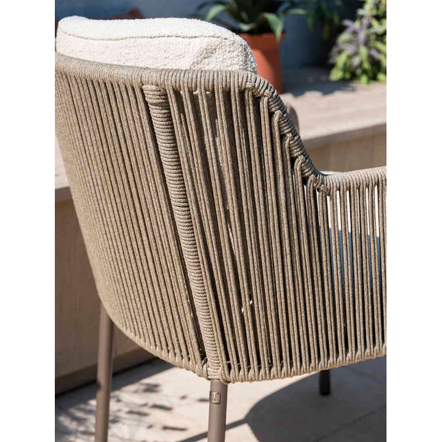 4 Seasons Outdoor Bernini dining stoel terre incl. 2 kussens