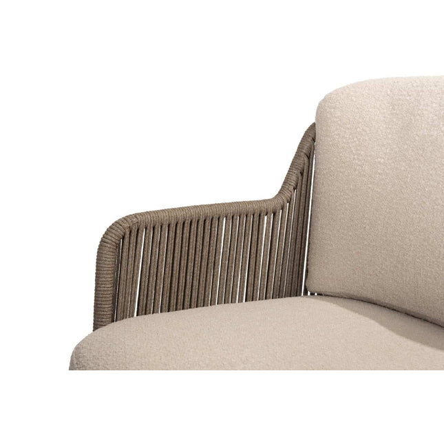 4 Seasons Outdoor Bernini Essstuhl + Geschmack 4SO Prado Teak Tabelle 160 Ø CM Terre Ondel