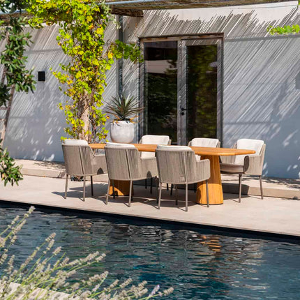 4 Seasons Outdoor Bernini dining stoel terre incl. 2 kussens