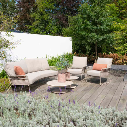 4 Seasons Outdoor Botanic Bio 3-Säse-Lounge-Sofa inkl. 3 Kissen