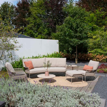 4 Seasons Outdoor Botanic Bio 3-Säse-Lounge-Sofa inkl. 3 Kissen