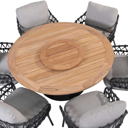 4 Seasons Outdoor Calpi low dining stoel incl. 2 kussens