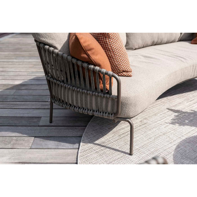 4 Seasons Outdoor Capalbio organische 3-zits lounge bank incl. 3 kussens