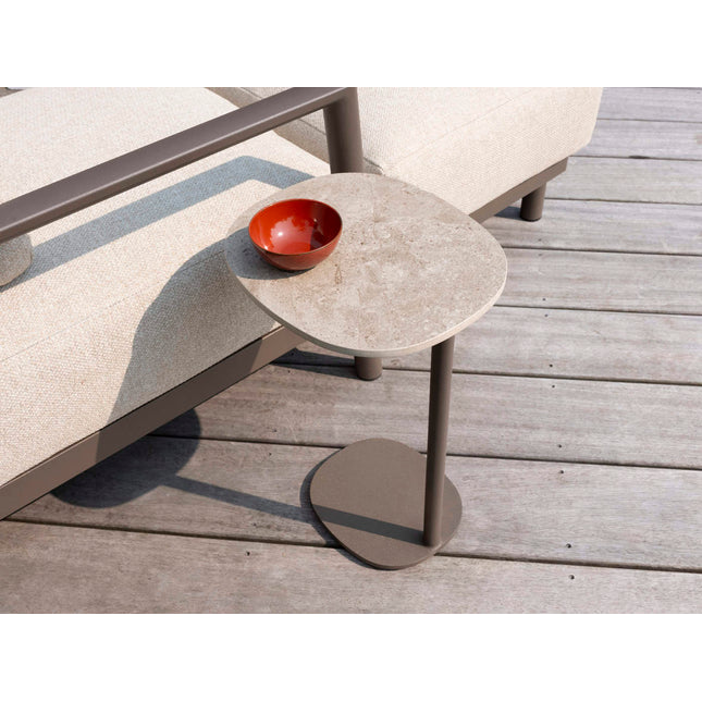 4 Seasons Outdoor Sofie bijzettafel met keramisch tafelblad 35 x 30 x 50 cm terre