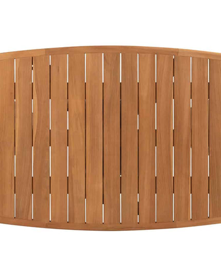 4 Seasons Outdoor Allora dining stoel latte + Taste 4SO Capri tafel barrel-vorm teak 240 cm