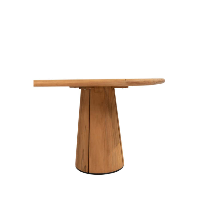 4 Seasons Outdoor Tuinset Capalbio low dining stoel + Taste 4SO Capri low dining tafel barrel-vorm teak 240 x 110 cm