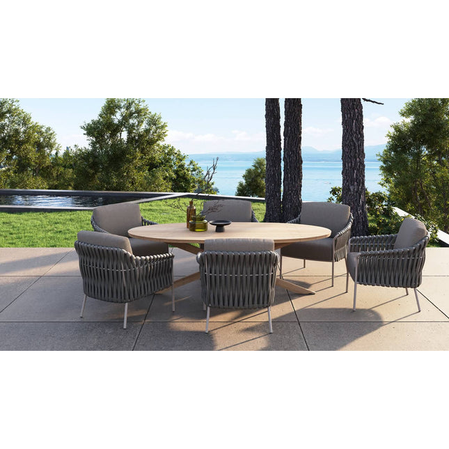 4 Seasons Outdoor Comino low dining stoel incl. 2 kussens