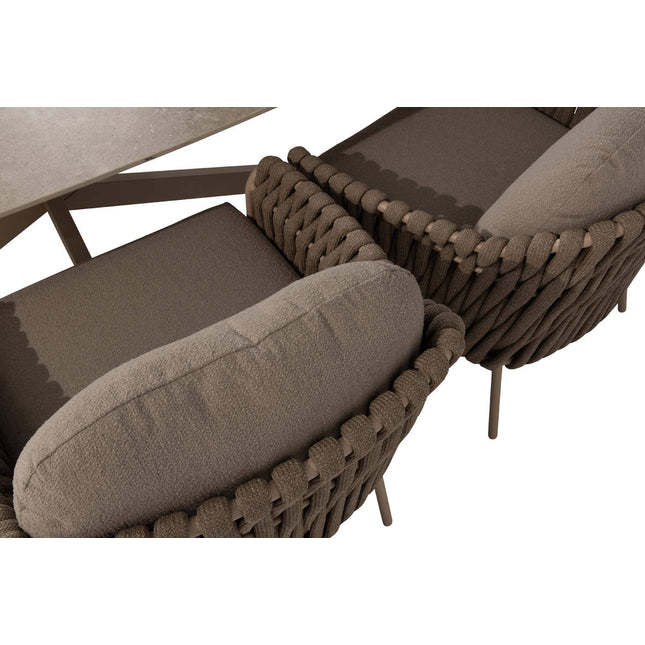 4 Seasons Outdoor Comino low dining stoel incl. 2 kussens