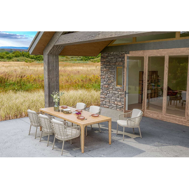 4 Seasons Outdoor Como dining stoel harvest incl. 2 kussens