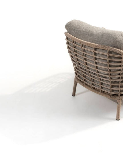 4 Seasons Outdoor Como Lounge Set Harvest + Verdi Couchtisch Latte 73 Ø CM