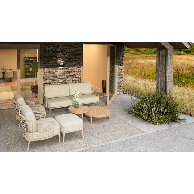 4 Seasons Outdoor Como lounge stoel harvest incl. 2 kussens