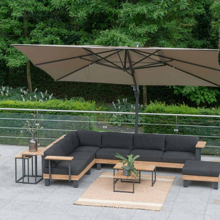 4 Seasons Outdoor Hacienda 300 x 400 cm charcoal wit frame