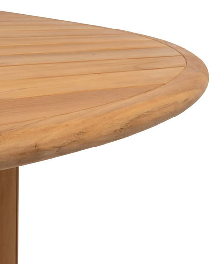 4 Seasons Outdoor Nora dining stoel + Taste 4SO Corsica tafel kiezel-vorm teak 240 cm