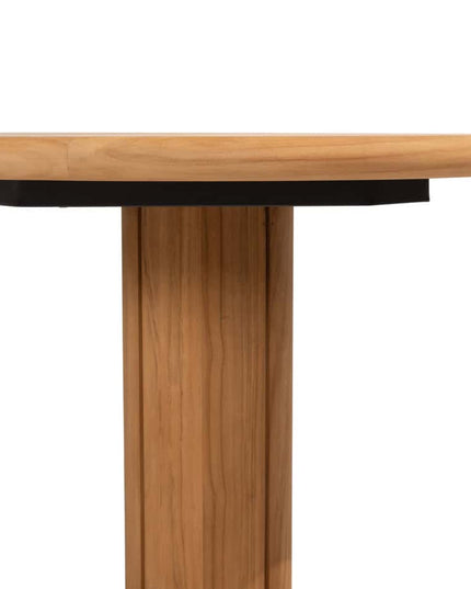 4 Seasons Outdoor Samos Essstuhl + Geschmack 4SO Corsica Tisch Kieselform Teak 240 cm