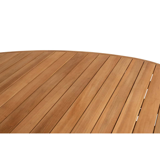 Taste 4SO Corsica tafel kiezel-vorm teak 240 x 130 cm