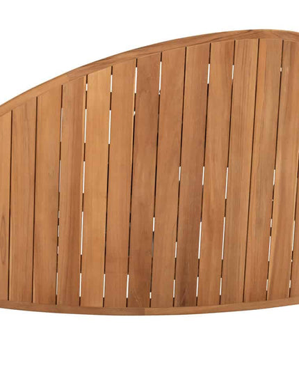 4 Seasons Outdoor Allora dining stoel terre + Taste 4SO Corsica tafel kiezel-vorm teak 240 cm