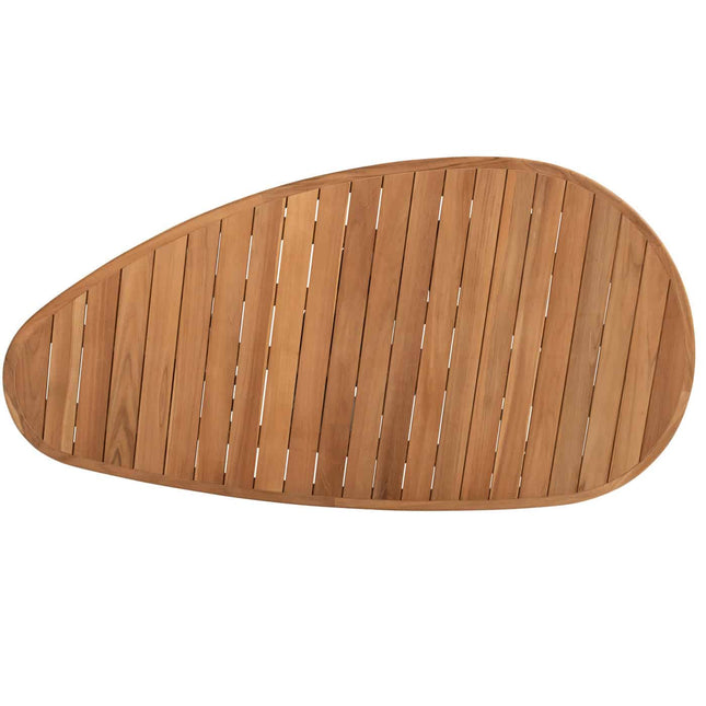 Taste 4SO Corsica tafel kiezel-vorm teak 240 x 130 cm