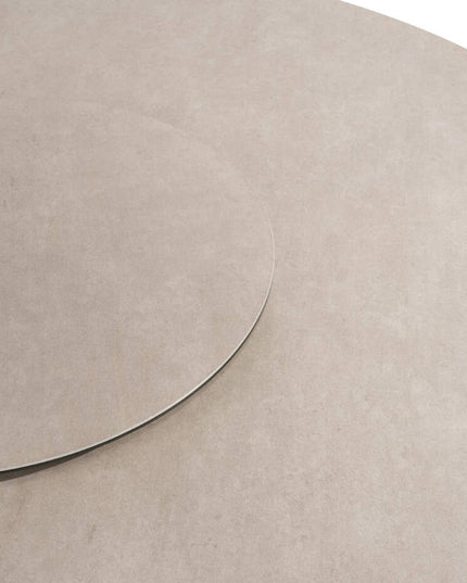 Taste 4SO Owen Essstuhl + Donato Esstisch 160 Ø CM Cloud + Lazy Susan