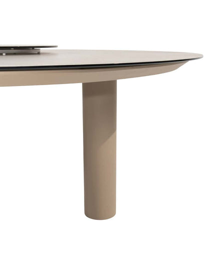 4 Seasons Outdoor Tuinset Comino low dining stoel + Taste 4SO Donato low dining tafel latte 160 cm Ø