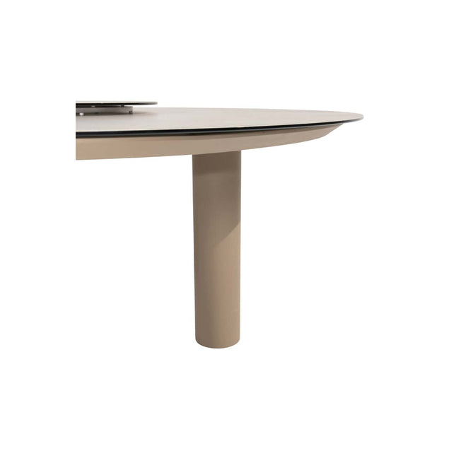 4 Seasons Outdoor Tuinset Comino low dining stoel + Taste 4SO Donato low dining tafel latte 160 cm Ø