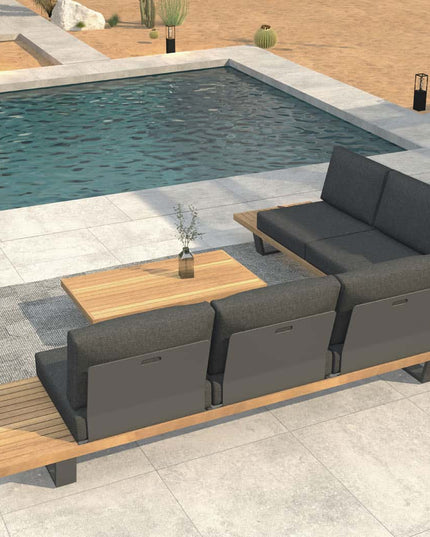 Taste 4SO Emerald hoekbank modulair + salontafel 120 x 66,5 cm