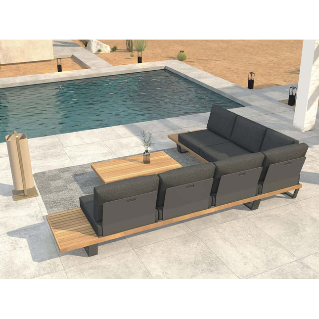 Taste 4SO Emerald hoekbank modulair + salontafel 120 x 66,5 cm