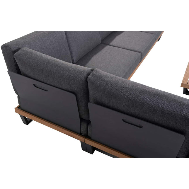 Taste 4SO Emerald hoekbank modulair + salontafel 120 x 66,5 cm