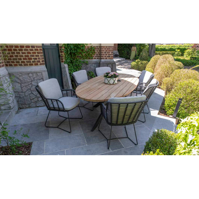 4 Seasons Outdoor Fabrice dining stoel antraciet