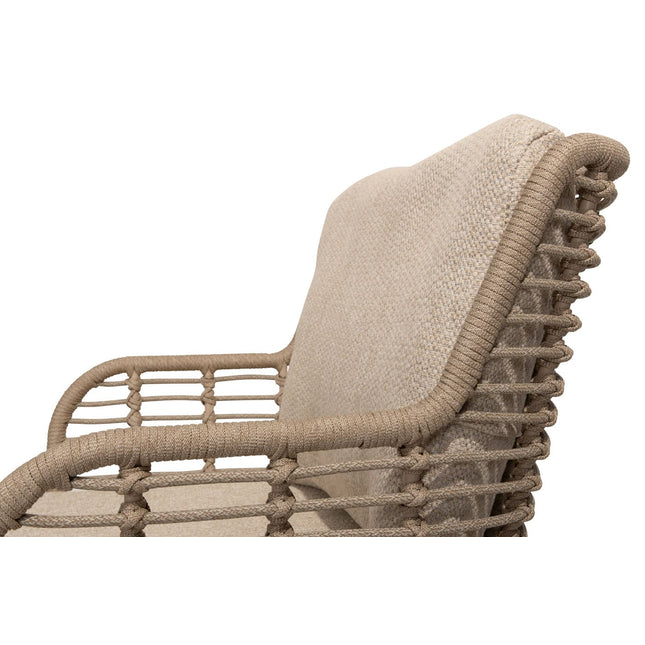 4 Seasons Outdoor Fabrice dining stoel latte + Taste 4SO Manolo tafel latte met geprint keramiek tafelblad 240 cm
