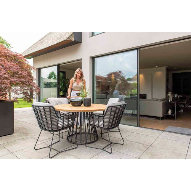 4 Seasons Outdoor Fabrice dining stoel antraciet